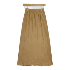JURGEN LEHL J0102FS831 Stitch Embroidery Cotton Long skirt beige 5-0914M∞