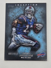 2012 Topps Inception STEVE JOHNSON /252 Blue Parallel Card #45 Buffalo Bills