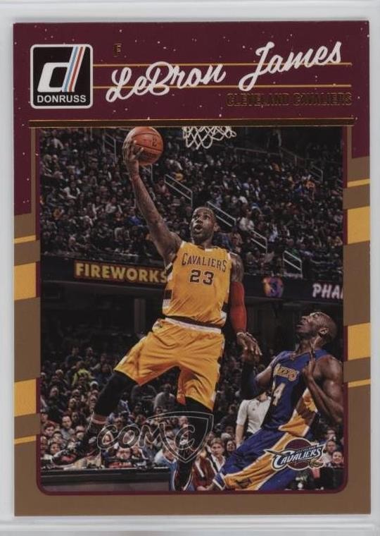 2016-17 Panini Donruss ( in Background) LeBron James Kobe Bryant #15 HOF d1m