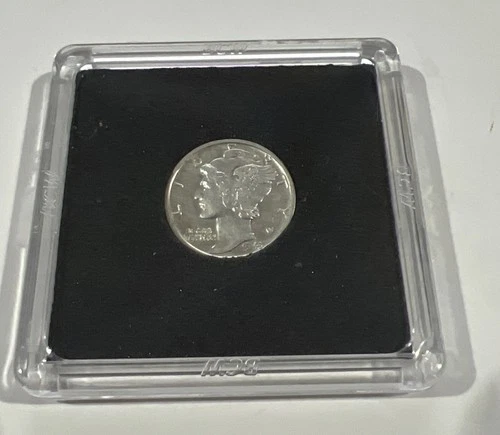 1943  Mercury Head Silver Dime  BU  Encased