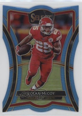 2019 Select Premier Level Die-Cut Light Blue Prizm 22/99 LeSean McCoy #165 0vs5