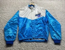 VTG 1990's AXO SPORT Motocross Jacket Blue Mens Large FLAWS SHOWN