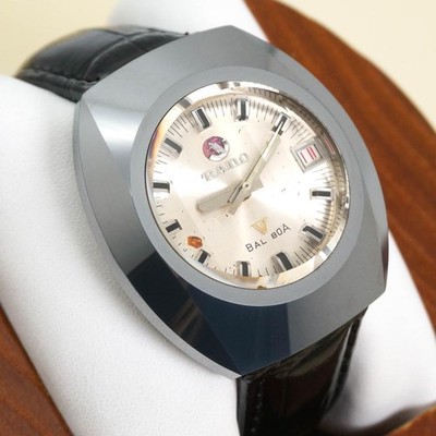 RADO BALBOA V Auto Mechanical Watch 2301 Silver Black Dial Timepiece