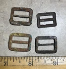 Four brass kepi buckles-Found in New Mexico-Apache Indian Wars