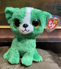 TY BEANIE BOOS - DILL the 6" GREEN DOG - GIFT SHOW EXCLUSIVE -MINT with MINT TAG