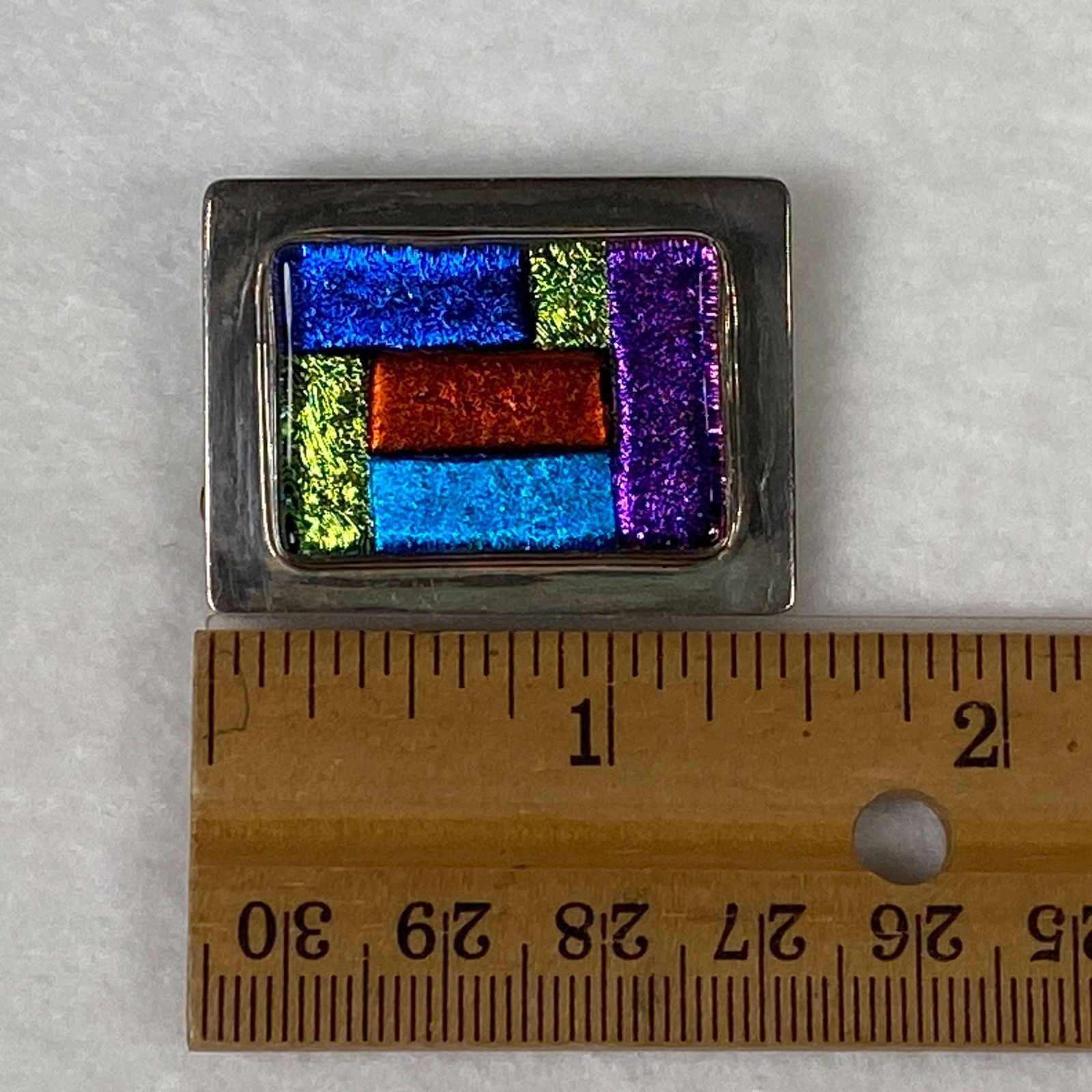 D. Wayne Artesian Sterling Silver and Dichroic Gl… - image 7