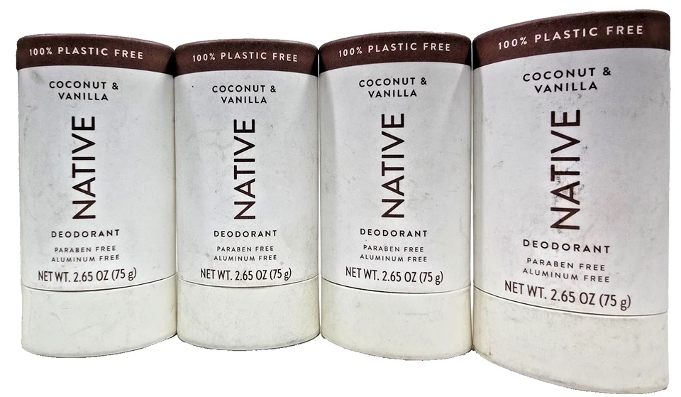 8 Native Whole Body Deodorant Stick Aluminum Free Coconut And Vanilla 2.65oz New - Image 3 of 4