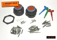 HDP20 Bulkhead 29-Pin Connector Kit, 12-16-20 AWG Solid Contacts (Made in USA)