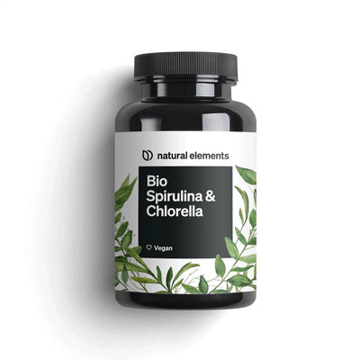 Bio Spirulina & Chlorella Tabletten NATURAL ELEMENTS
