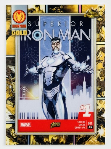 Iron Man #IM-10 Marvel 2025 Topps Chrome Iron Man Gold IM card