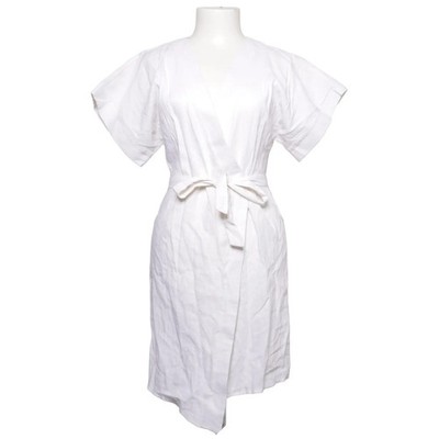 ASOS Design, Wickelkleid, Größe: 36, Weiß, Leinen/Viskose, Einfarbig, Damen #Pyn