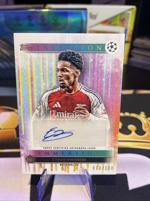 Ethan Nwaneri Rookie Auto /100 Topps Inception Immersion UCC 2024/25 Arsenal