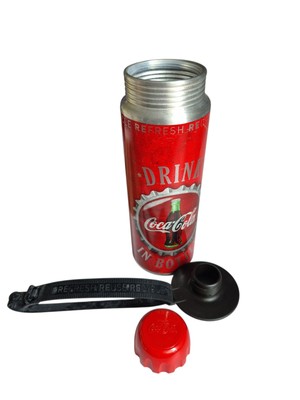 Coca Cola Elite Trinkflasche 0,5L Aluminium Bottle Sport Flasche Schraubdeckel