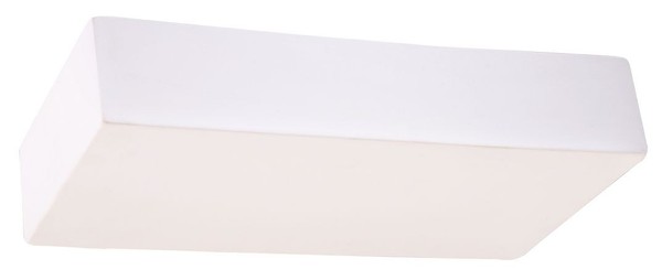 Wandlampe Innen Eckig 31 Cm Keramik Bemalbar Weiß 2X G9 Indirekte Wandleuchte-image