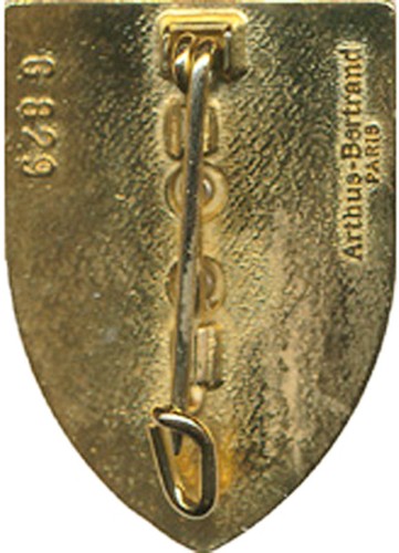 6° Régiment de Cuirassiers, cuirasse rivetée, épingle sertie, A. Bertrand (9171) - Picture 3 of 4