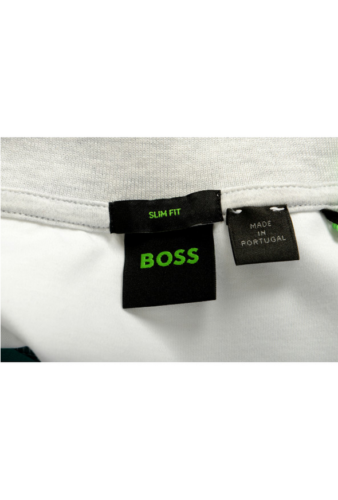 Hugo Boss Men's "Paule 1 99" Gray Slim Fit Short Sleeve Polo Shirt-M - Picture 2 of 4