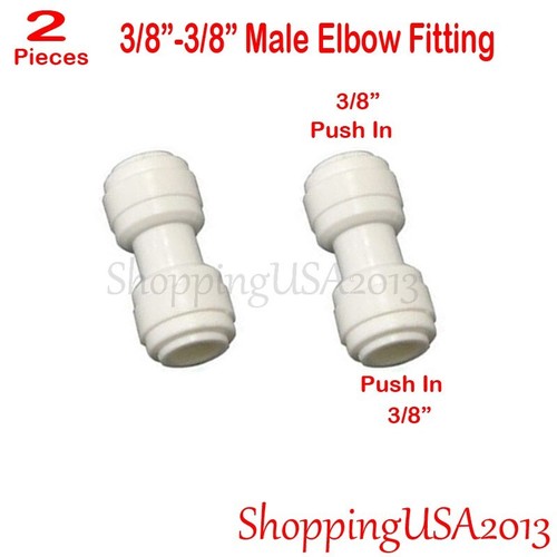 5 X 3/8-3/8 Quick Connect Straight Fitting Connector Push In RO Adapter - Picture 4 of 5