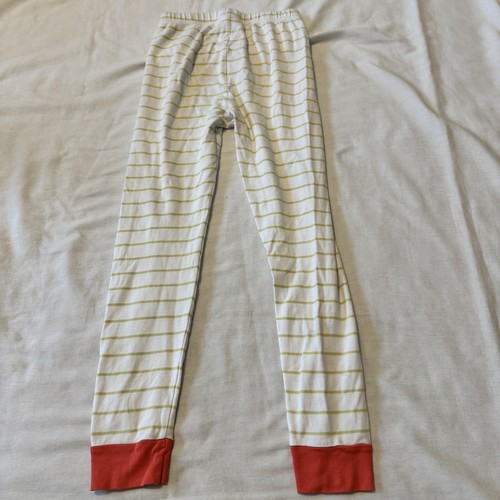 LAKE Kid’s 8 Pajamas Unisex Green Stripe 2-Piece Long Sleeve & Pants Sleep Set - Picture 5 of 7