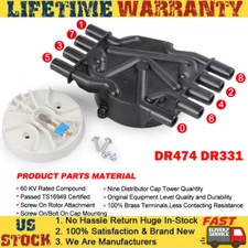 Ignition Distributor Cap and Rotor Kit for CHEVY VORTEC GMC V8 5.0L 5.7L DR474