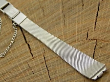 Vintage NOS Unused Duchess for Accutron Stainless Watch Band 11mm Butterfly
