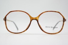 Vintage Glasses Terri Brogan 8686 11 Brown Gold Oval Eyeglass Frame