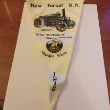 Souvenir Flag New Forest D.A. Great Working Of Steam Engines Bushes Farm 1978