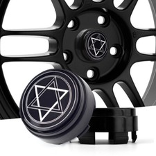 4x 2.62center Caps Floating Style For Rota G-force 17 F150 18 Wheel Rim Black