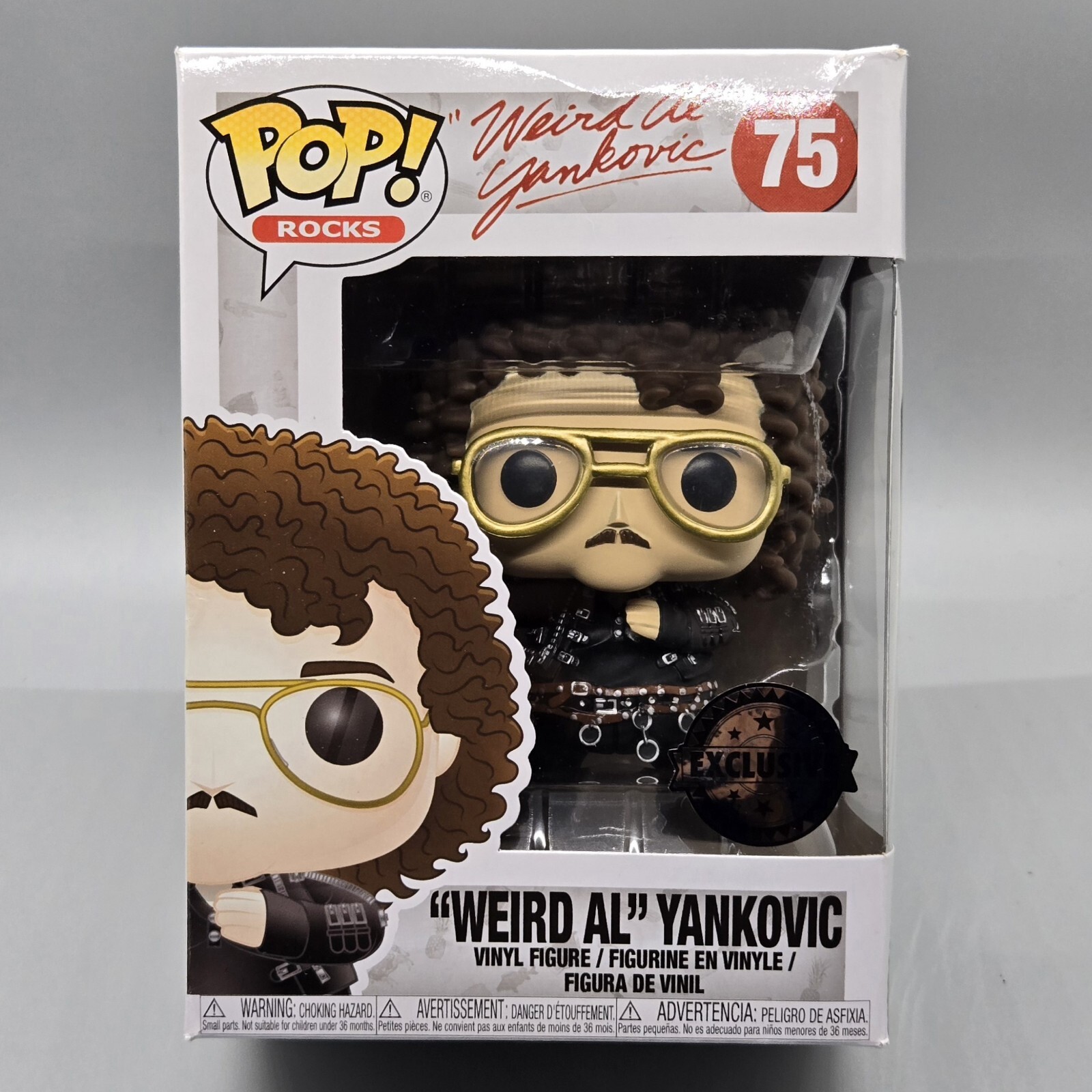 Sale Weird Al Yankovic #75 ~ Funko Pop Rocks Fye Exclusive Special In Protector