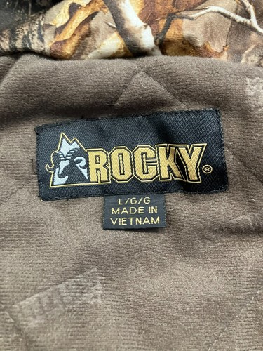 ROCKY Brown Warm REALTREE INSULATED HUNTING JACKET Camo FIshing Coat Men L - Picture 7 of 10
