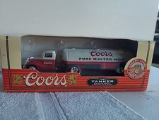 ERTL COLLECTIBLES STOCK  F143 1937 COORS TANKER LOCKING COIN BANK
