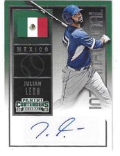 2015 PANINI CONTENDERS JULIAN LEON INTERNATIONAL AUTO #27 MEXICO