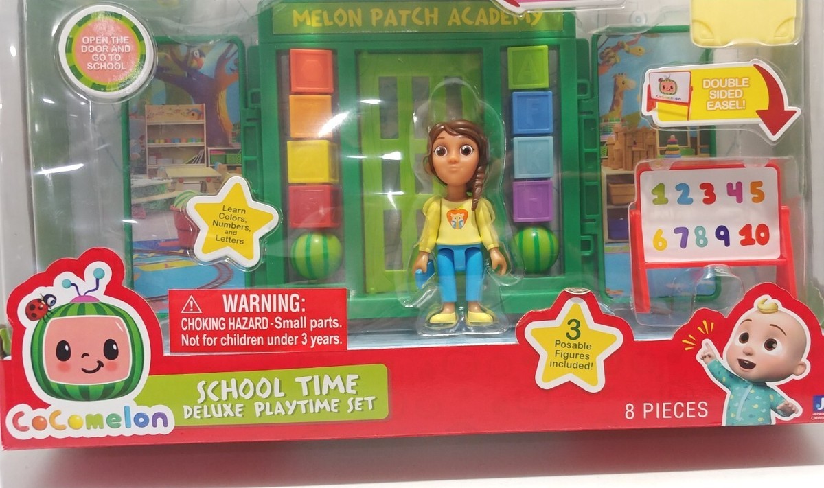 Cocomelon School Time Deluxe Playtime Set 3 Figures / Accessories