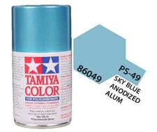 Tamiya 86049 PS-49 Sky Blue Anodized Alum Polycarbonate Spray Paint 100ml - US