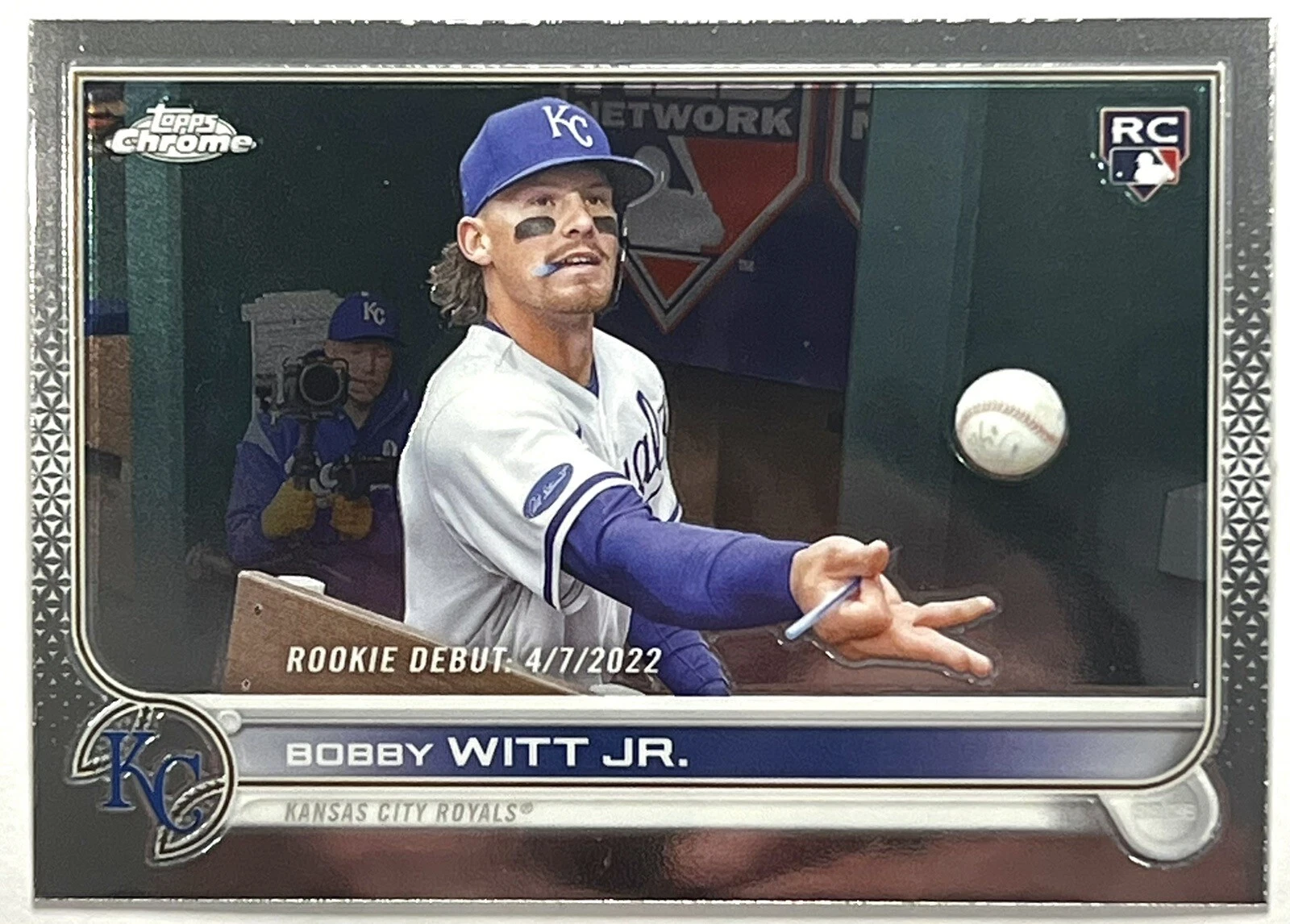 Bobby Witt Jr. RC Chrome Rookie Debut 2022 Topps Chrome Update #USC176 KC Royals