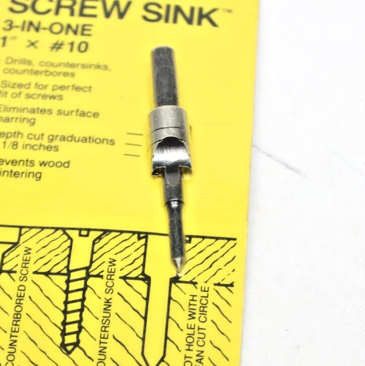 Stanley Screw Sink 1"x 10 3inone screwmate Countersink Drill Bit 04