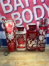 4 Bath & Body Works Japanese Cherry Blossom Fragrance Mist Lotion Cream Wash