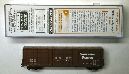 MTL S Micro-Trains 7.11 Spec Run Southern Pacific SP 654801 60' ex altura vagón de carga | Zustand: New