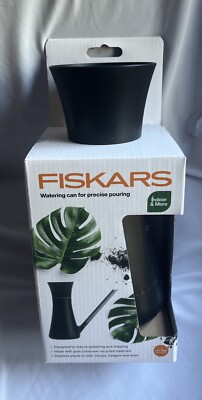 Fiskars Indoor and More Watering Can, Orange and Black, 40 oz