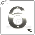 Door / Building House Number SCREW FITTING ** No. 6 ** Stainless Steel 10cm Tall
