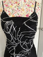 Nicholas Millington Silk Mix Beaded Occasion Dress Size 12