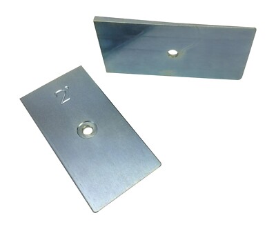 WFO Concepts Steel Axle Degree Shims, 2 degree, 2.5'' wide, caster pinion angle