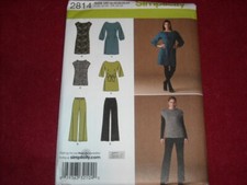    SIMPLICITY 2814 - LADIES DRESS - TUNIC - TOP - BELT  PANTS PATTERN 16-24FF