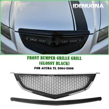 Car Gloss Black Front Bumper Grille Grill For Acura Tl 2004-2006 2005 Honeycomb Car Gloss Black Front Bumper Grille Grill For Acura Tl 2004-2006 2005 Honeycomb