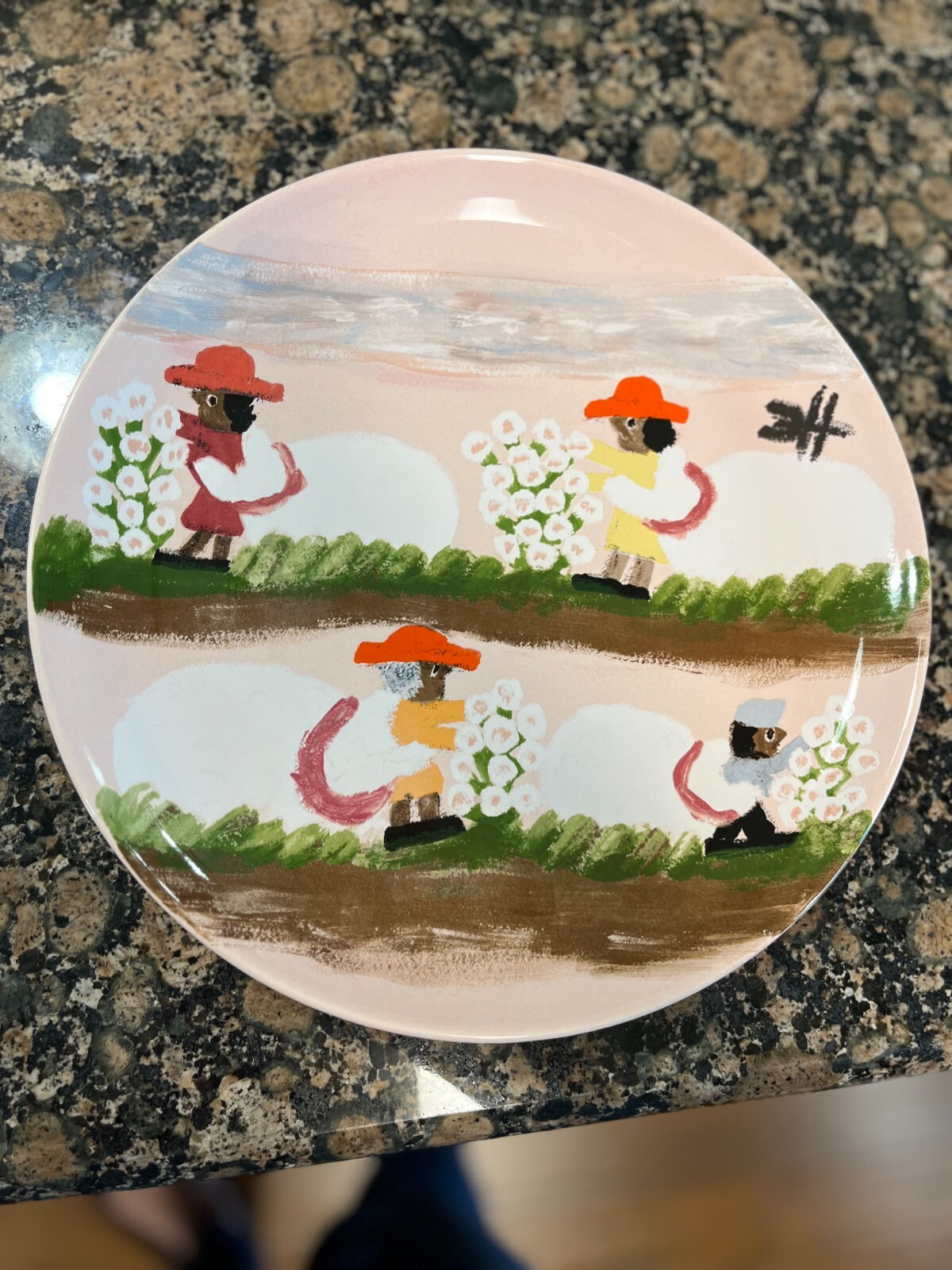 Clementine Hunter Collection 1991 Jennifer Sweeney china YOU