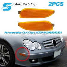 A Pair Side Marker Light Turn Signal Lamp Fit 2003-09 Mercedes CLK 320 350 500