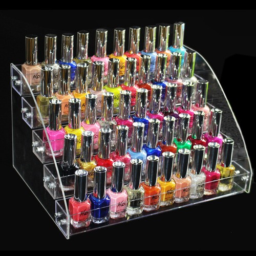 Acrylic Nail Polish Varnish Organiser Holder Desk Top Storage Display Stand Rack - Picture 5 of 12
