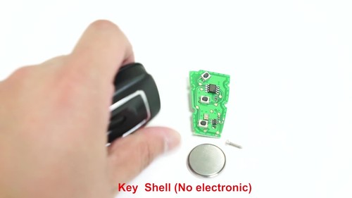 For Ford Transit Custom MK8 Flip Blade Key Fob Remote Repair Case Shell 3 Button - Video 1 of 1