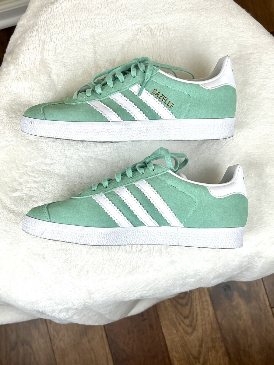 Adidas Gazelle &#034;Pulse Turquoise Gold Women's Size 6.5 Authentic HQ4410 eBay