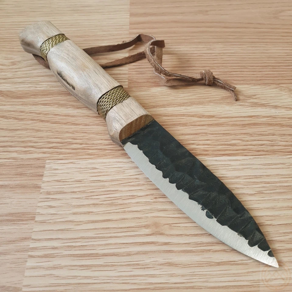 Фиксированный нож Condor Cavelore 4,25 дюйма 1095HC со стальным лезвием рукоять American Hickory - Изображение 2 из 4