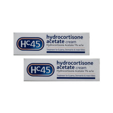 HC45 Hydrocortisone Acetate 1% w/w 15g x2